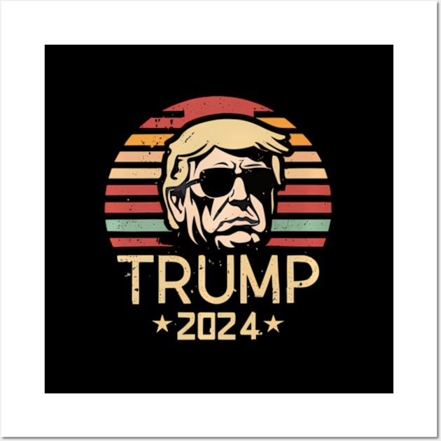 Donald Trump For President 2024 No More Bull Wall Art by lam-san-dan